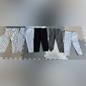 Like New Peanutshell 5 pants pack set - Size 12 Months